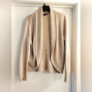 Cream Ribbed H&M knitt Cardigan